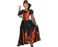 Role play-set for child Red Vamipress (dress, collar), size 120/130 cm
